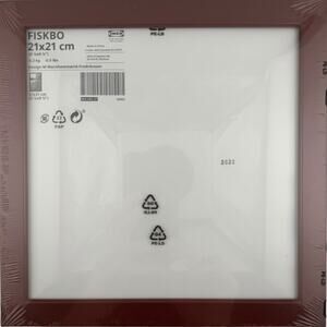 IKEA Fiskbo Dark Red Square Picture Frame 8.25" New Sealed 304.692.27